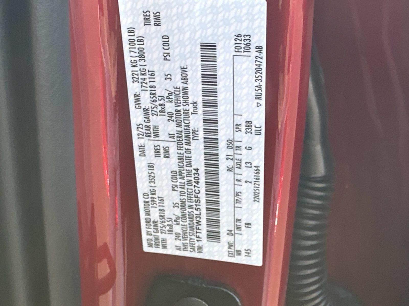 2025 Ford F-150 XLT 4WD SUPERCREW 5.5' BO