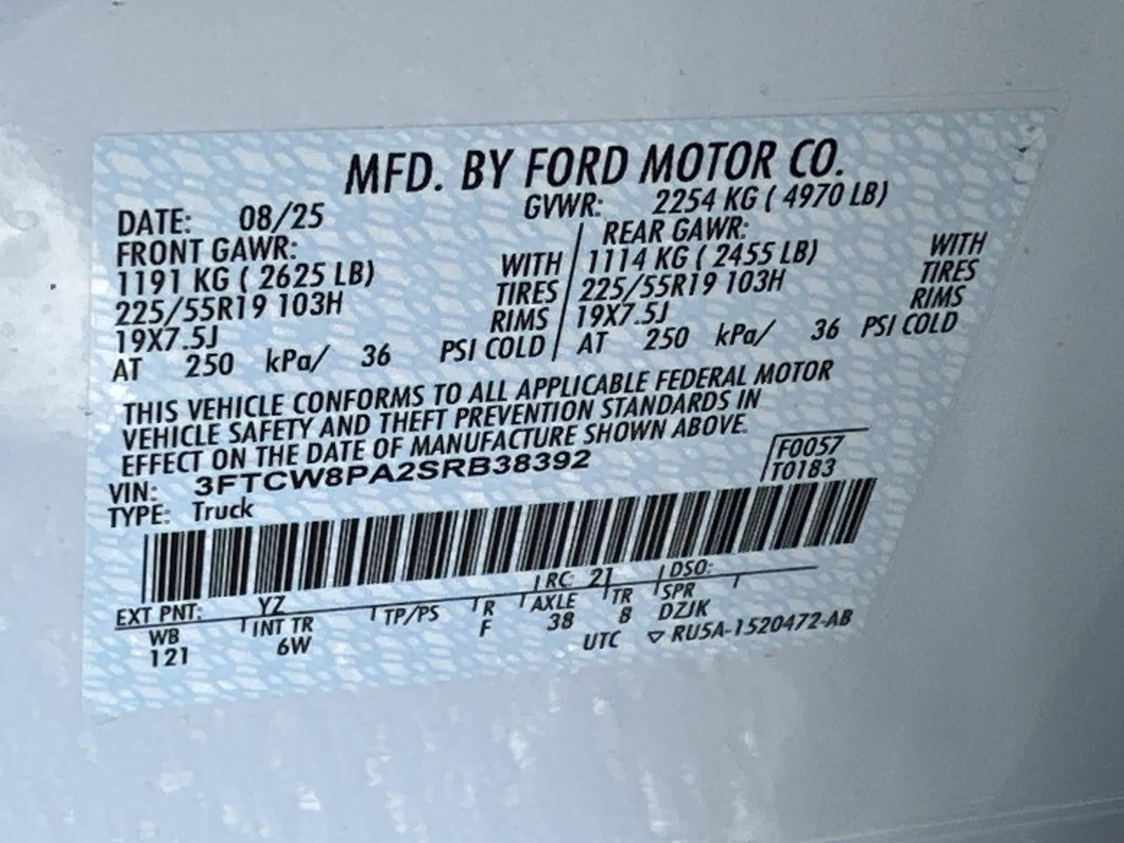 2025 Ford Maverick LOBO HIGH AWD SUPERCREW PUG PACKAGE