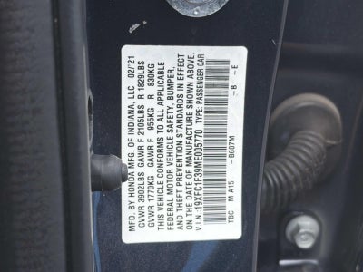 2021 Honda Civic Sedan EX