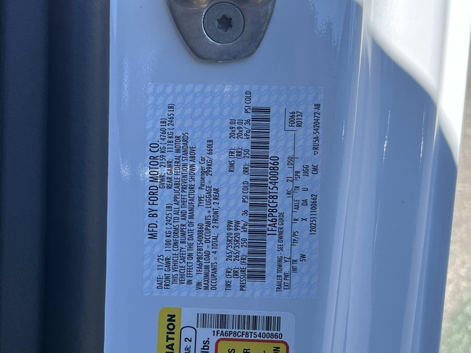 2026 Ford Mustang GT PREMIUM FASTBACK