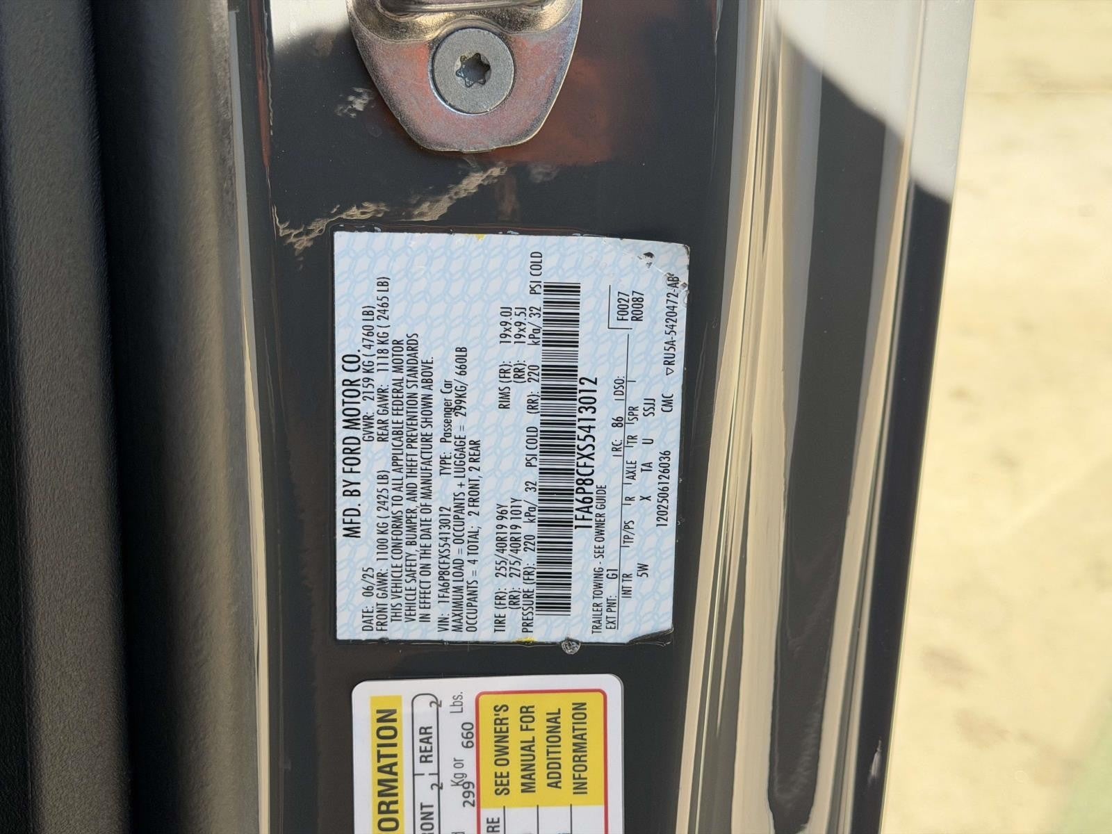 2025 Ford Mustang GT PREMIUM FASTBACK