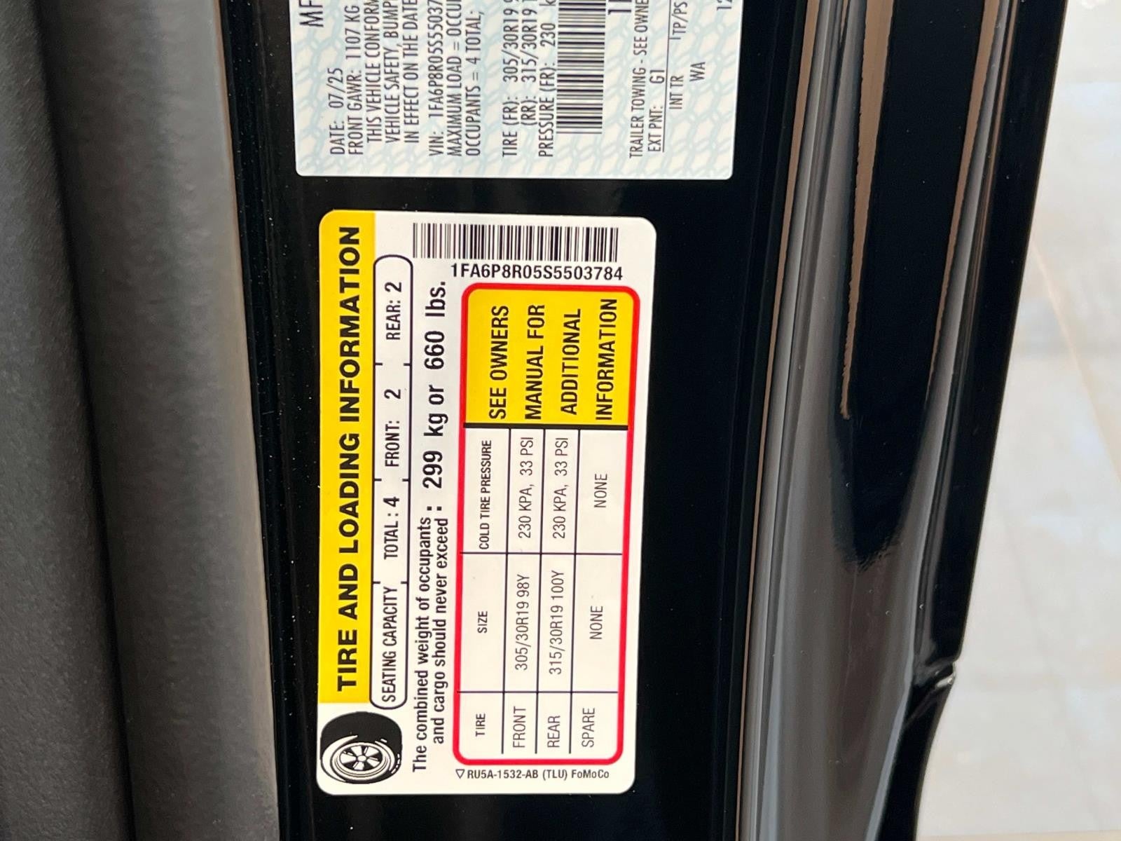 2025 Ford Mustang DARK HORSE FASTBACK