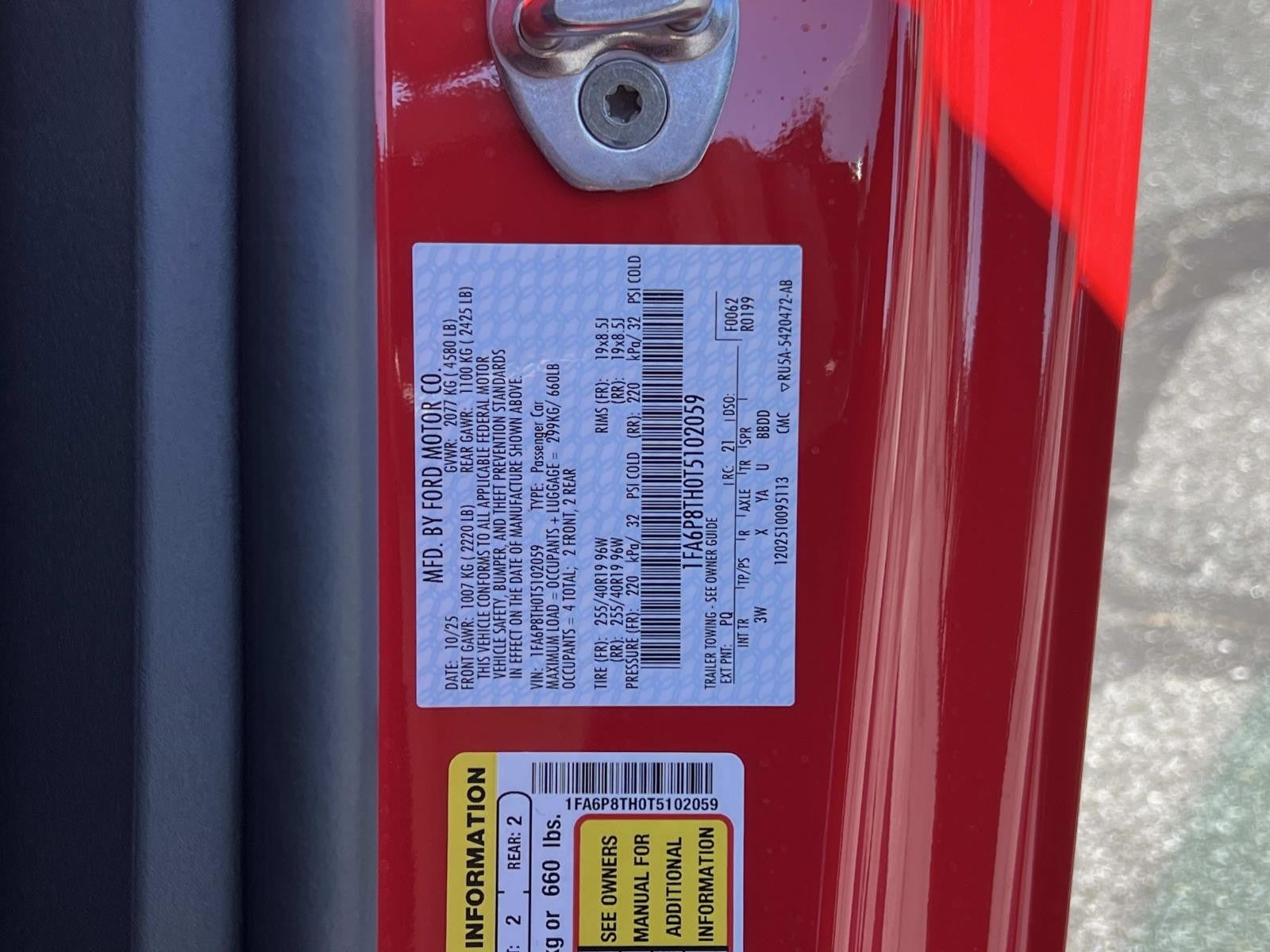 2026 Ford Mustang ECOBOOST PREMIUM FASTBACK