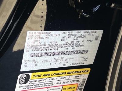 2025 Ford Expedition Max PLATINUM 4X4