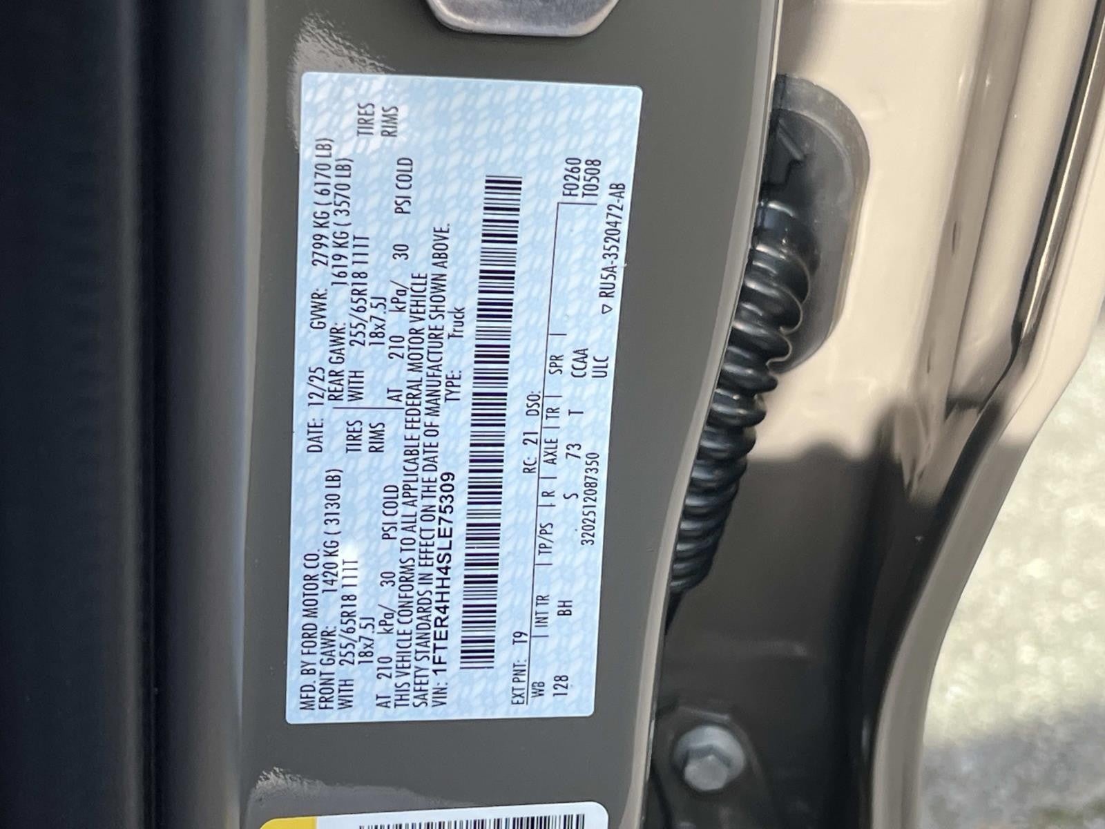 2025 Ford Ranger XLT 4WD SUPERCREW 5' BOX