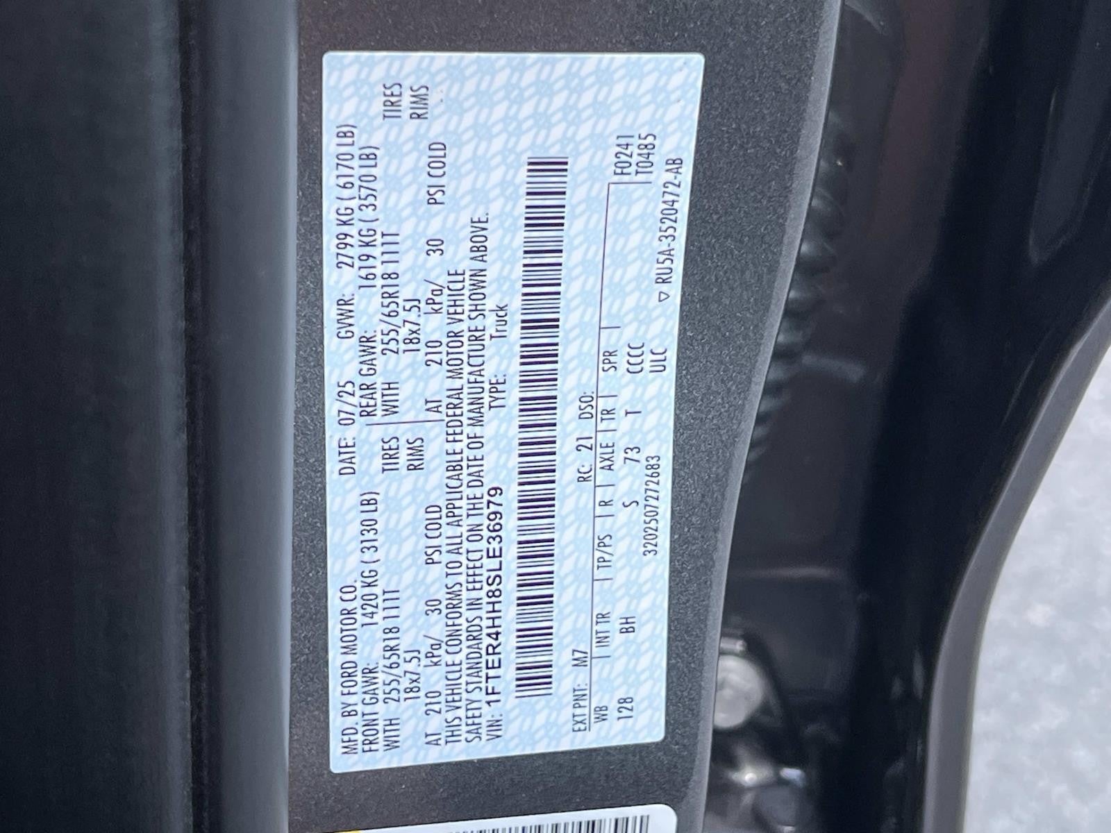 2025 Ford Ranger XLT 4WD SUPERCREW 5' BOX