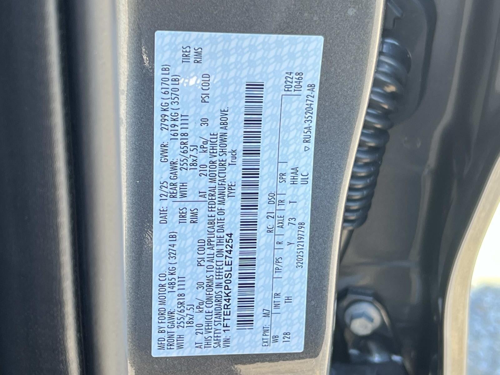 2025 Ford Ranger LARIAT 4WD SUPERCREW 5' B