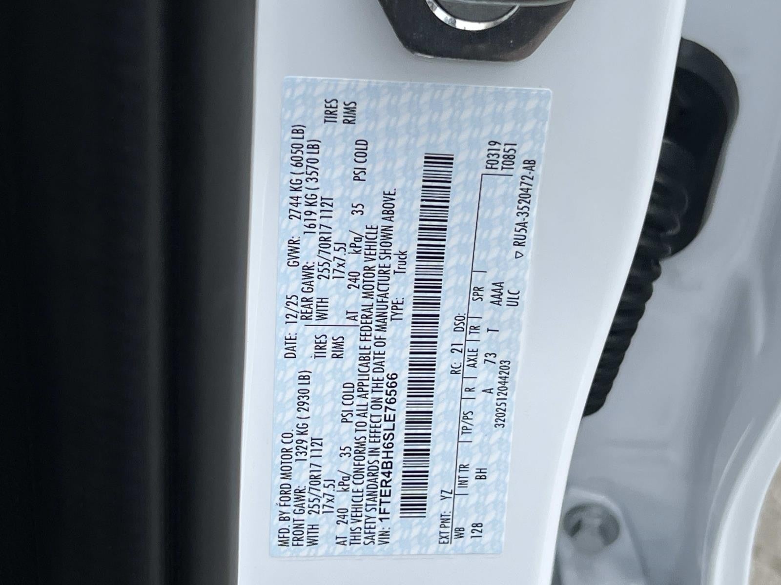 2025 Ford Ranger XL 4WD SUPERCREW 5' BOX