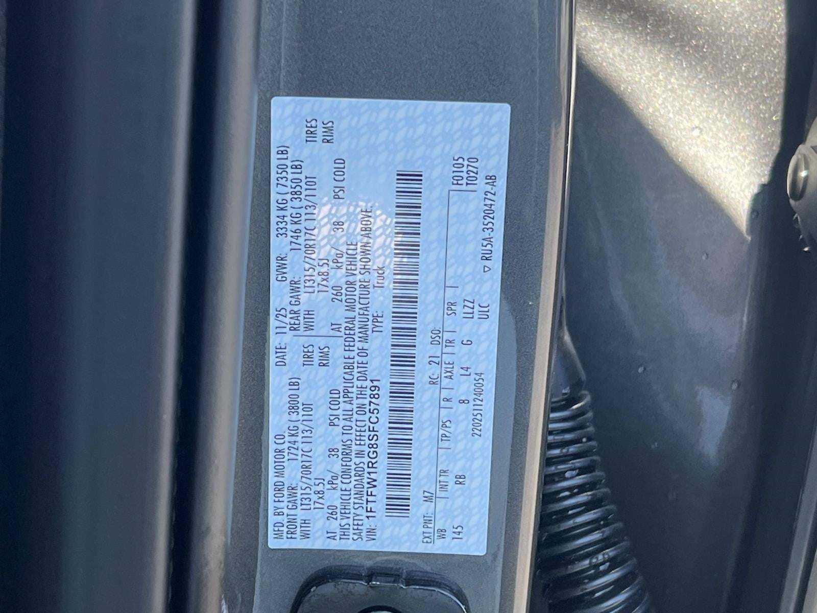 2025 Ford F-150 RAPTOR 4WD SUPERCREW 5.5'