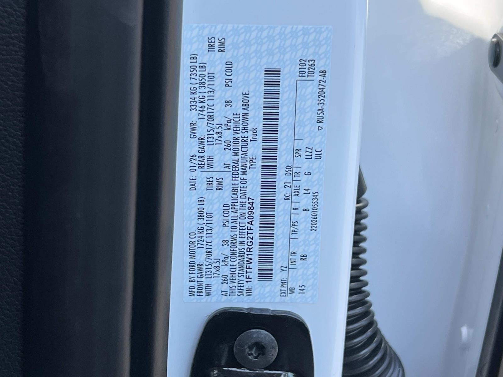 2026 Ford F-150 RAPTOR 4WD SUPERCREW 5.5'