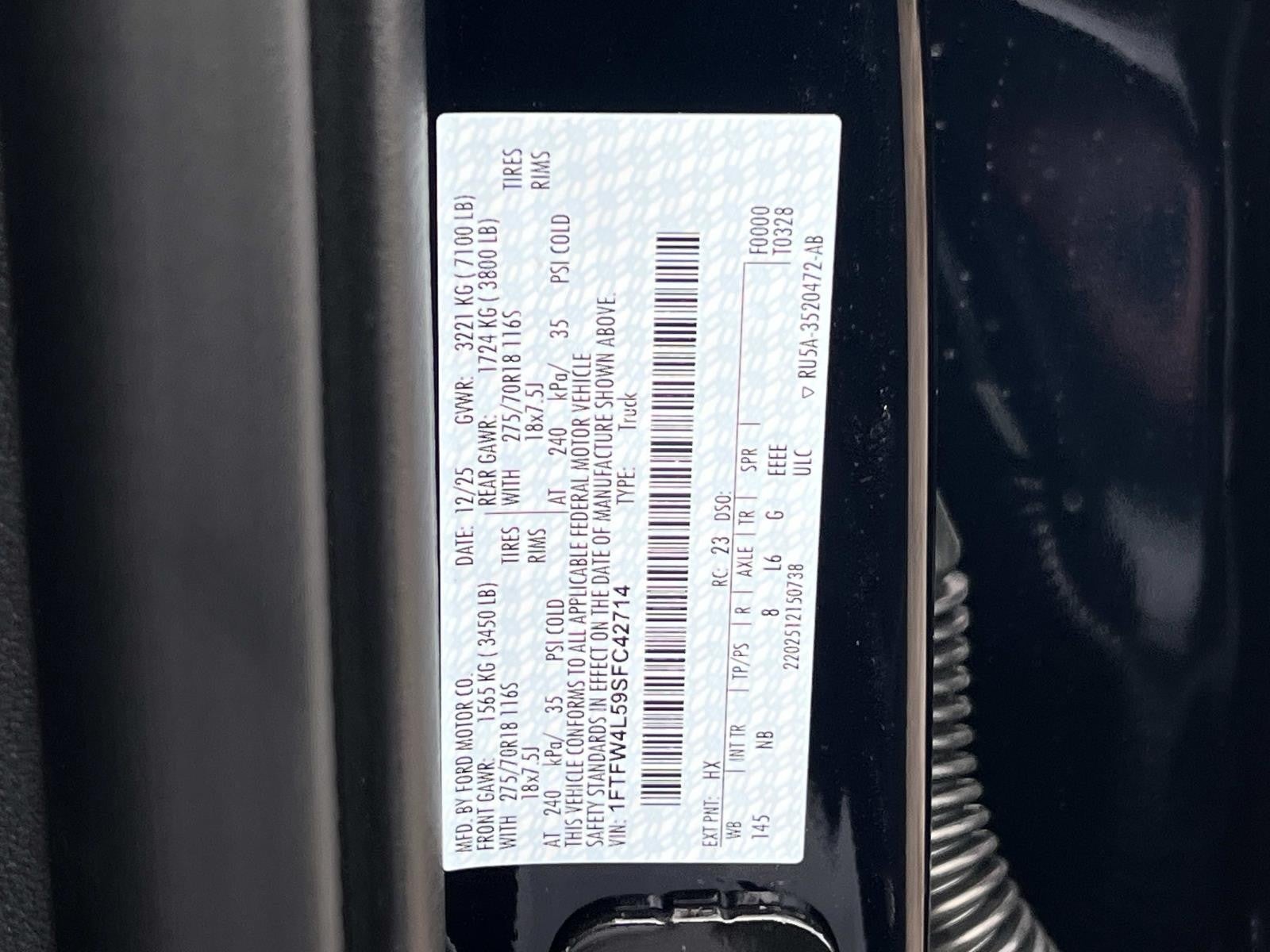 2025 Ford F-150 TREMOR 4WD SUPERCREW 5.5'