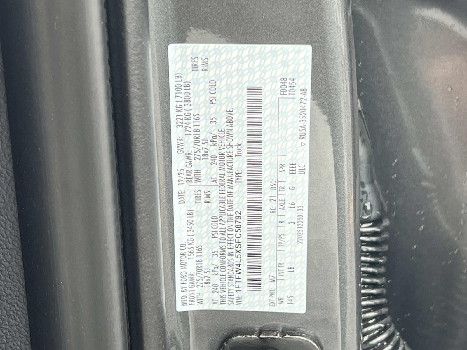 2025 Ford F-150 TREMOR 4WD SUPERCREW 5.5'