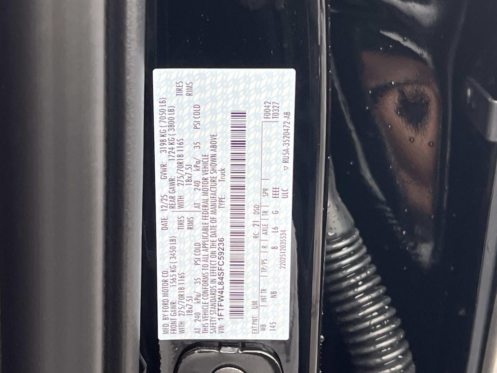 2025 Ford F-150 TREMOR 4WD SUPERCREW 5.5'