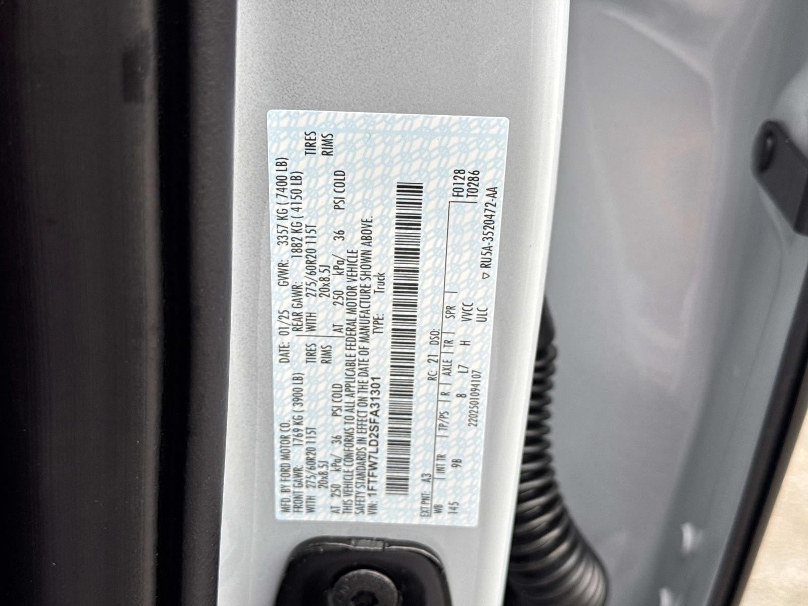 2025 Ford F-150 PLATINUM 4WD SUPERCREW 5.