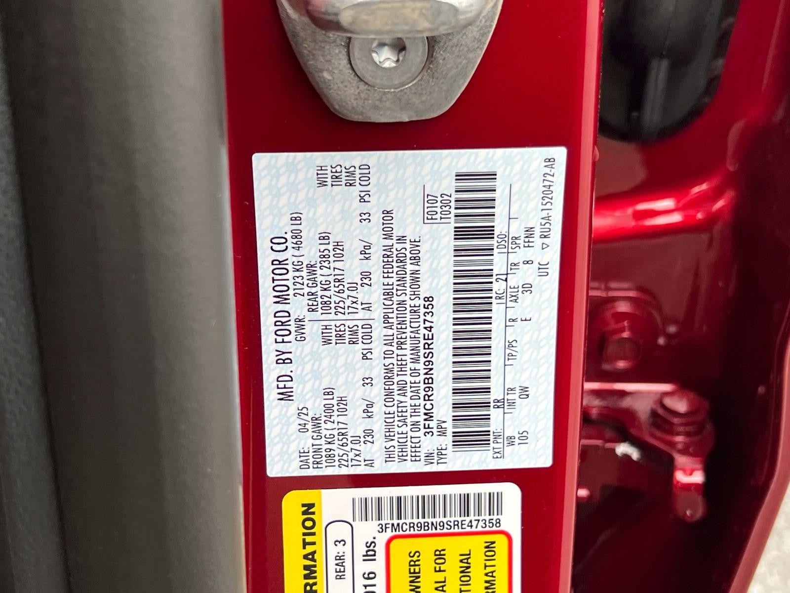 2025 Ford Bronco Sport BIG BEND 4X4