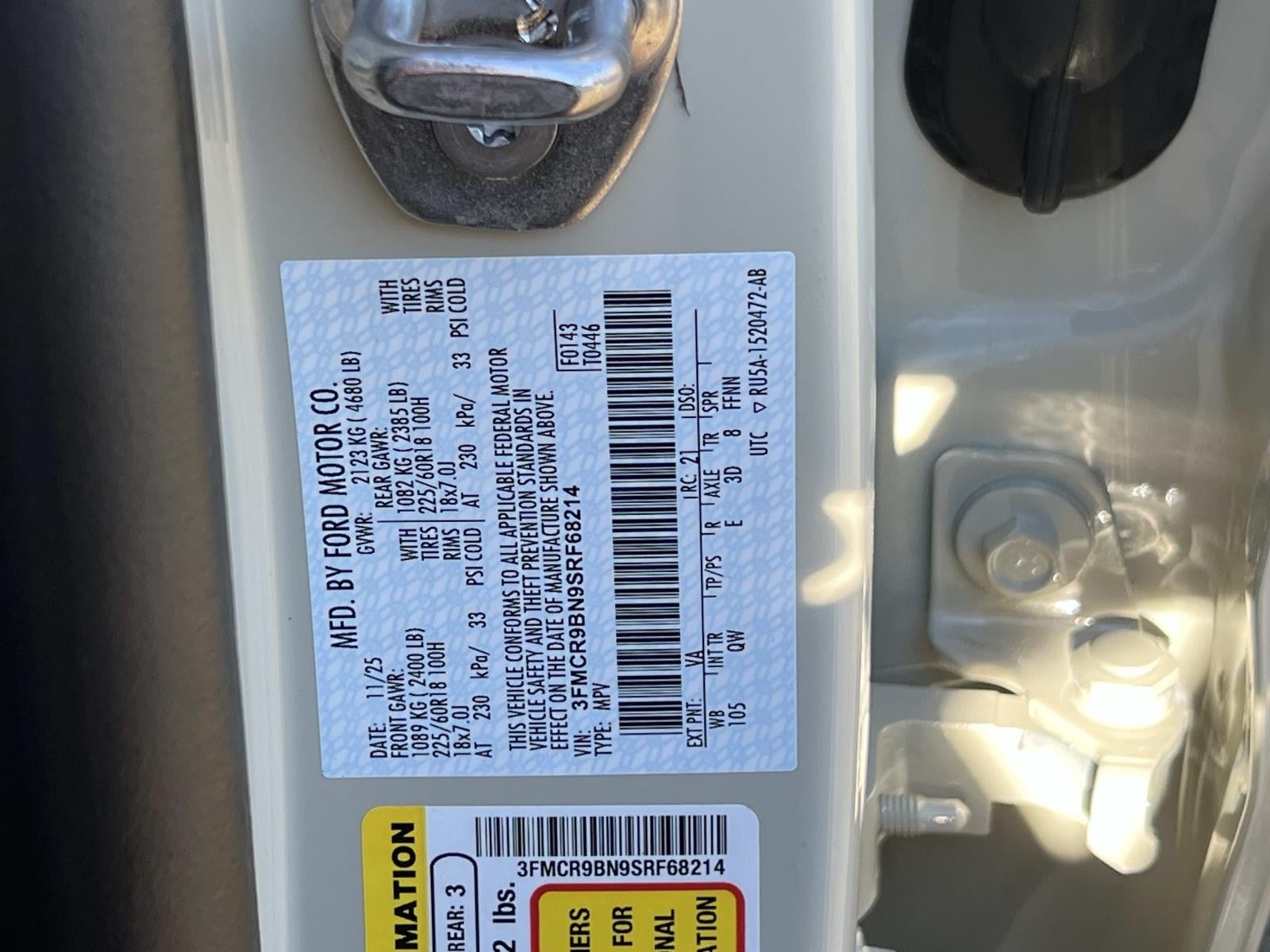 2025 Ford Bronco Sport BIG BEND 4X4