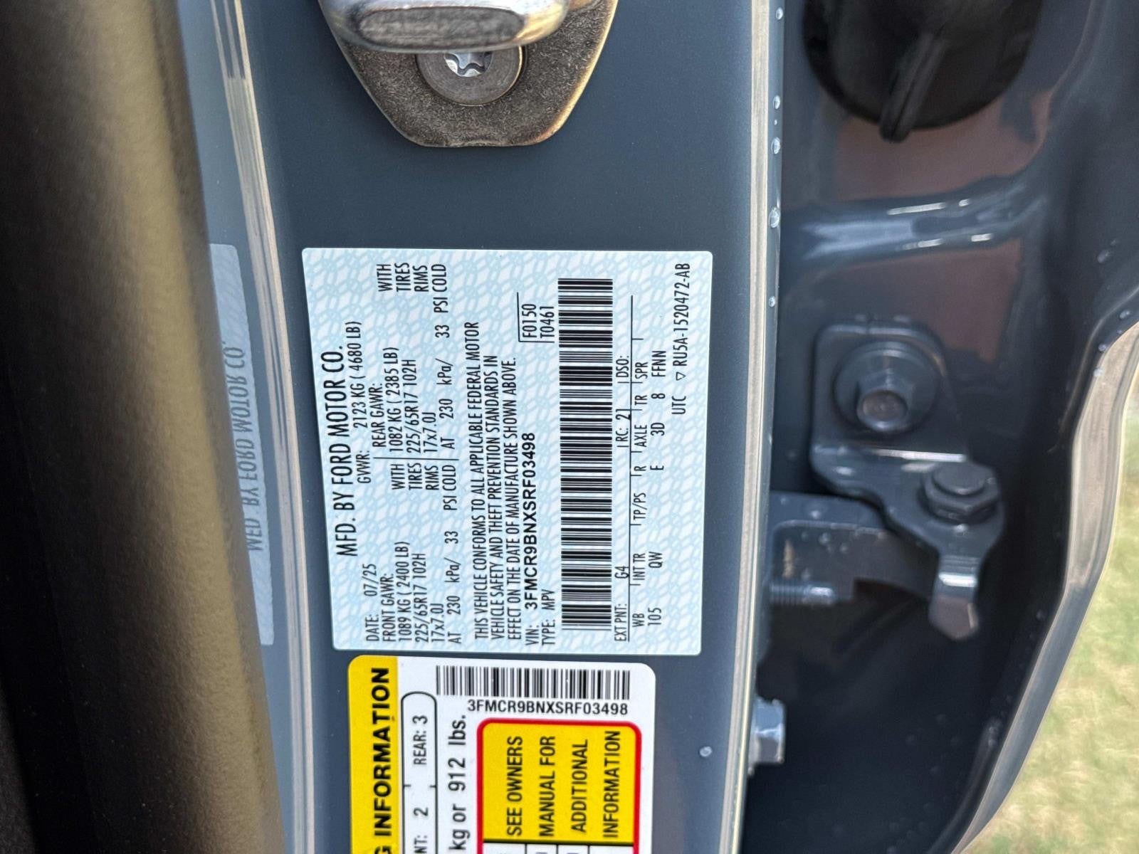 2025 Ford Bronco Sport BIG BEND 4X4