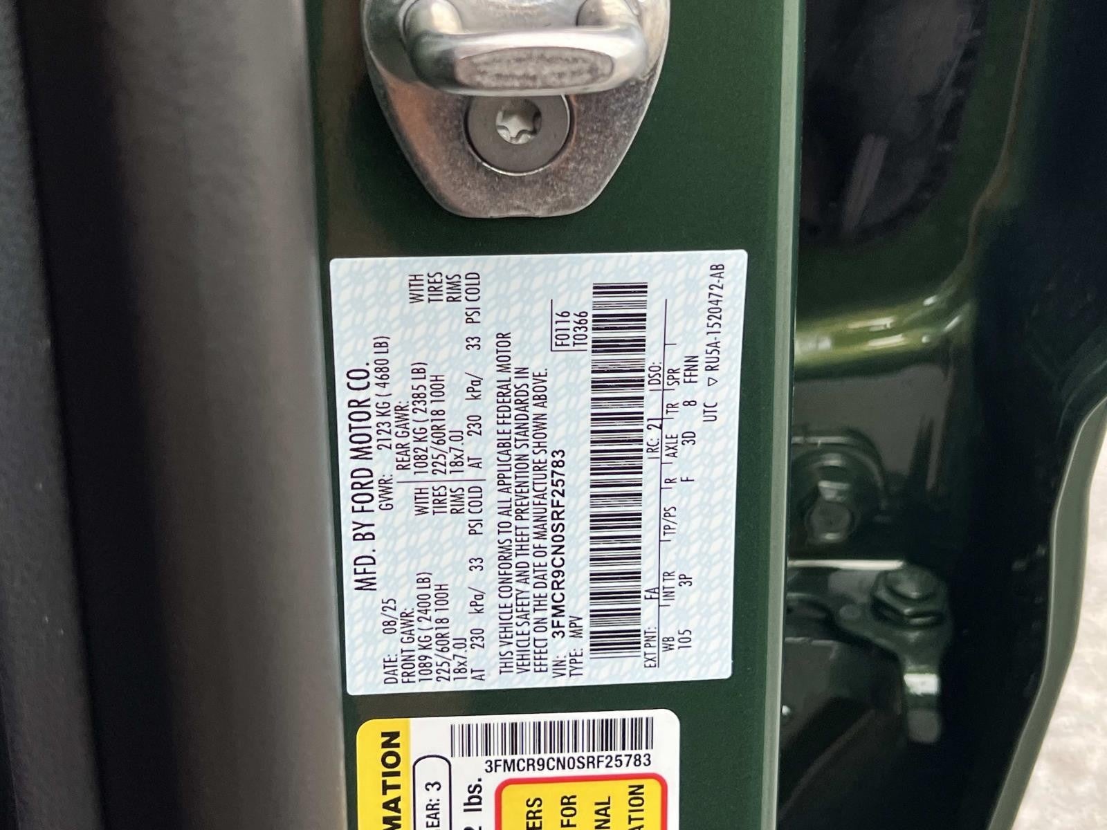 2025 Ford Bronco Sport OUTER BANKS 4X4