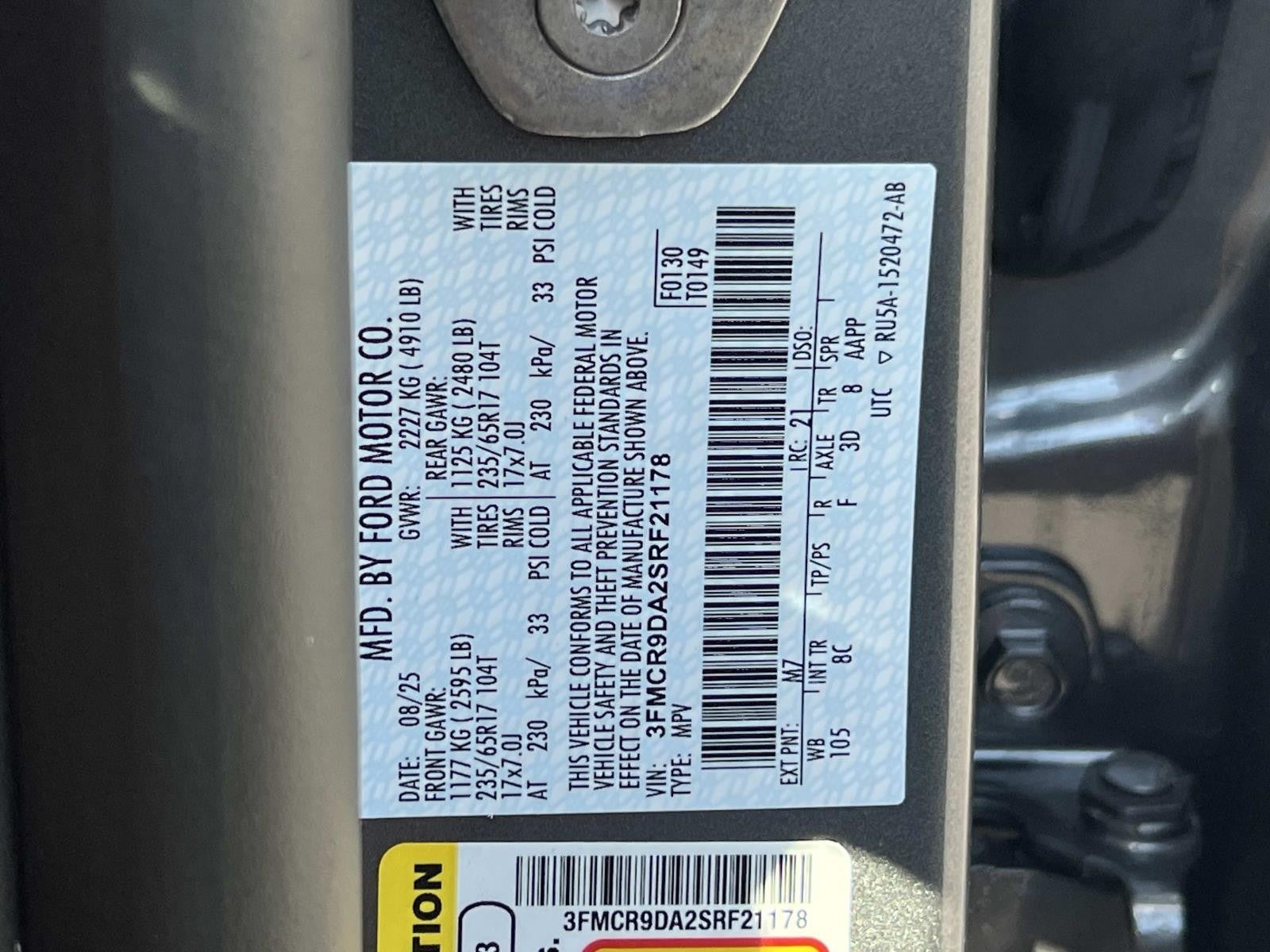 2025 Ford Bronco Sport BADLANDS 4X4