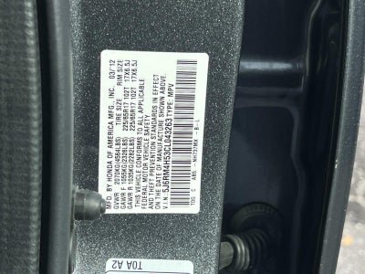 2012 Honda CR-V AWD 5DR EX