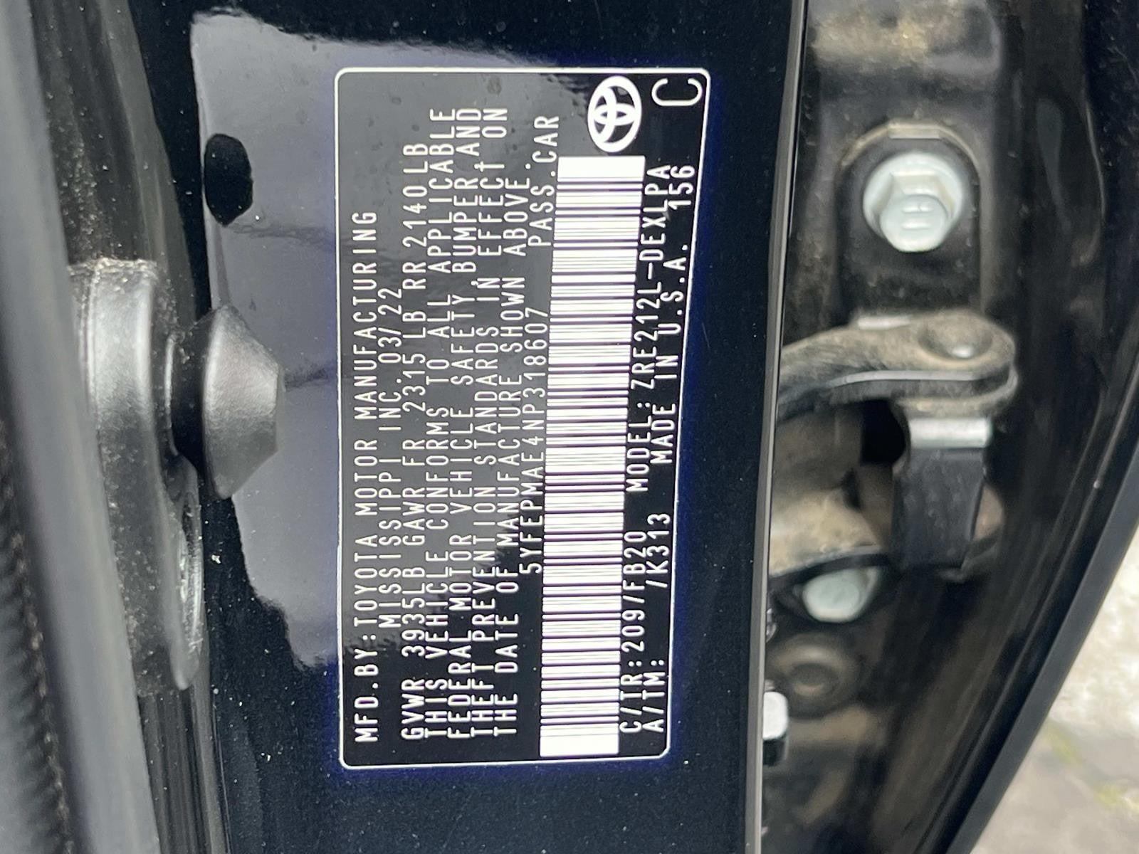 2022 Toyota Corolla LE