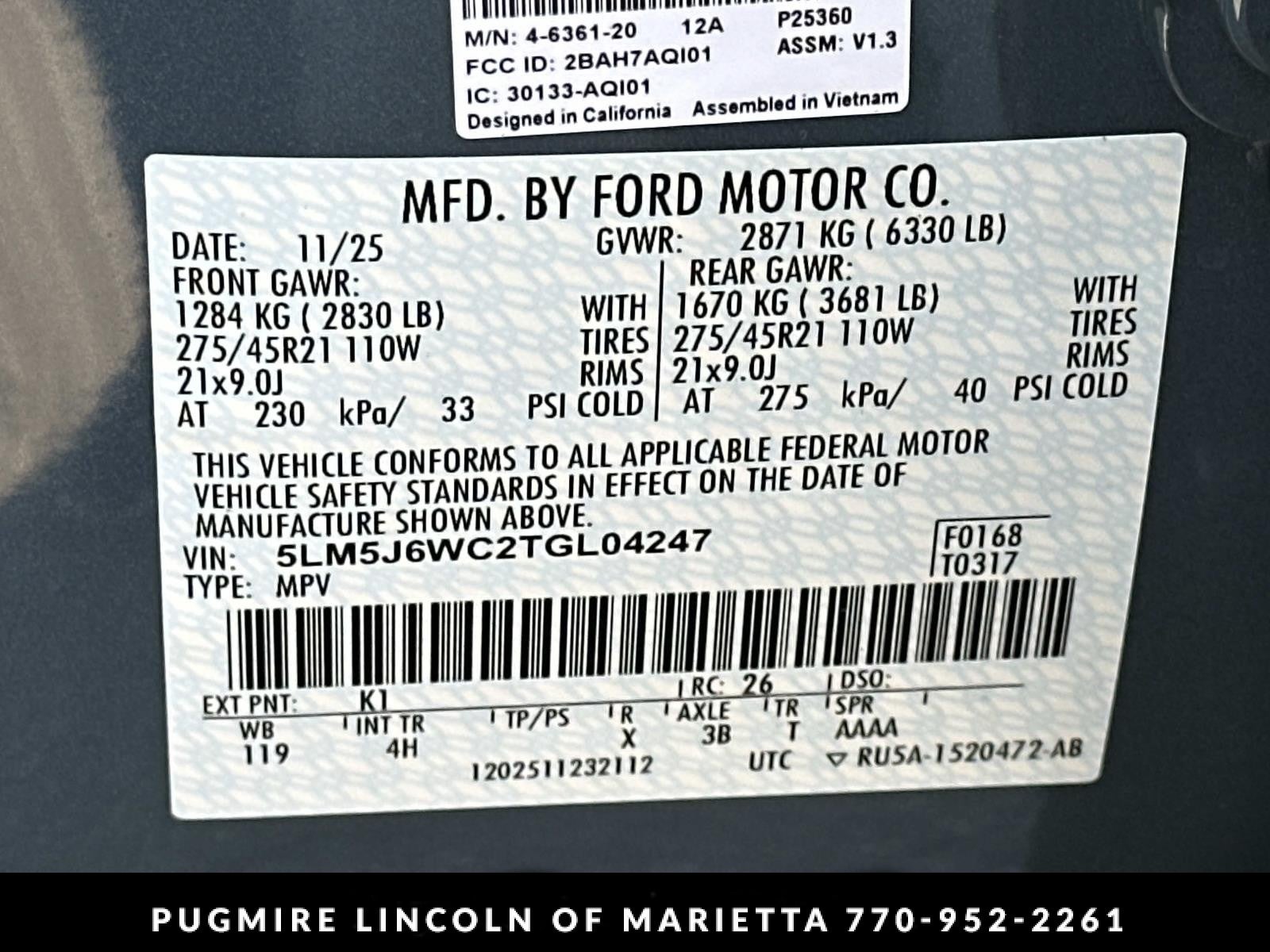 2026 Lincoln Aviator Premiere