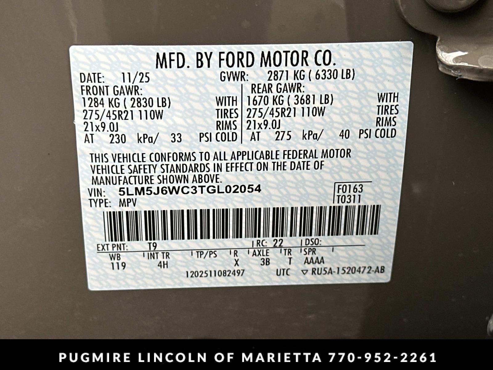 2026 Lincoln Aviator Premiere