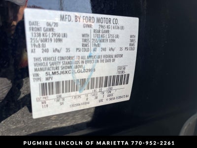 2020 Lincoln Aviator Standard