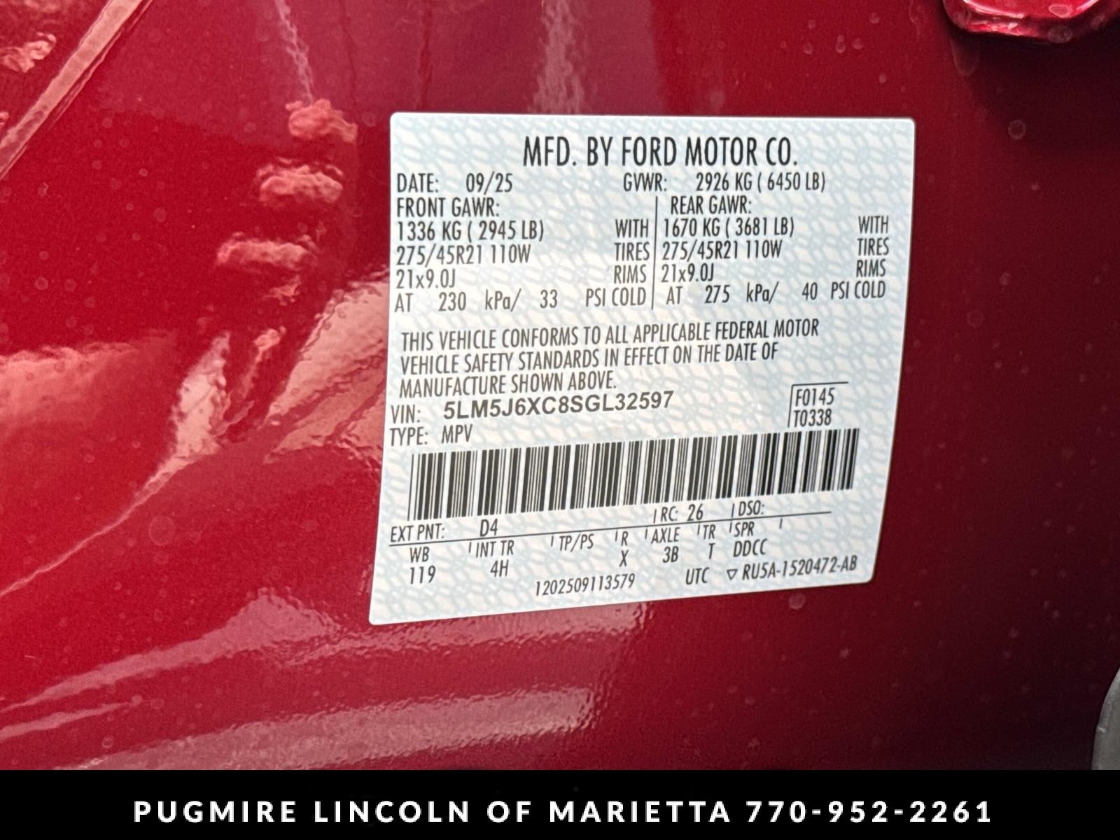 2025 Lincoln Aviator Premiere