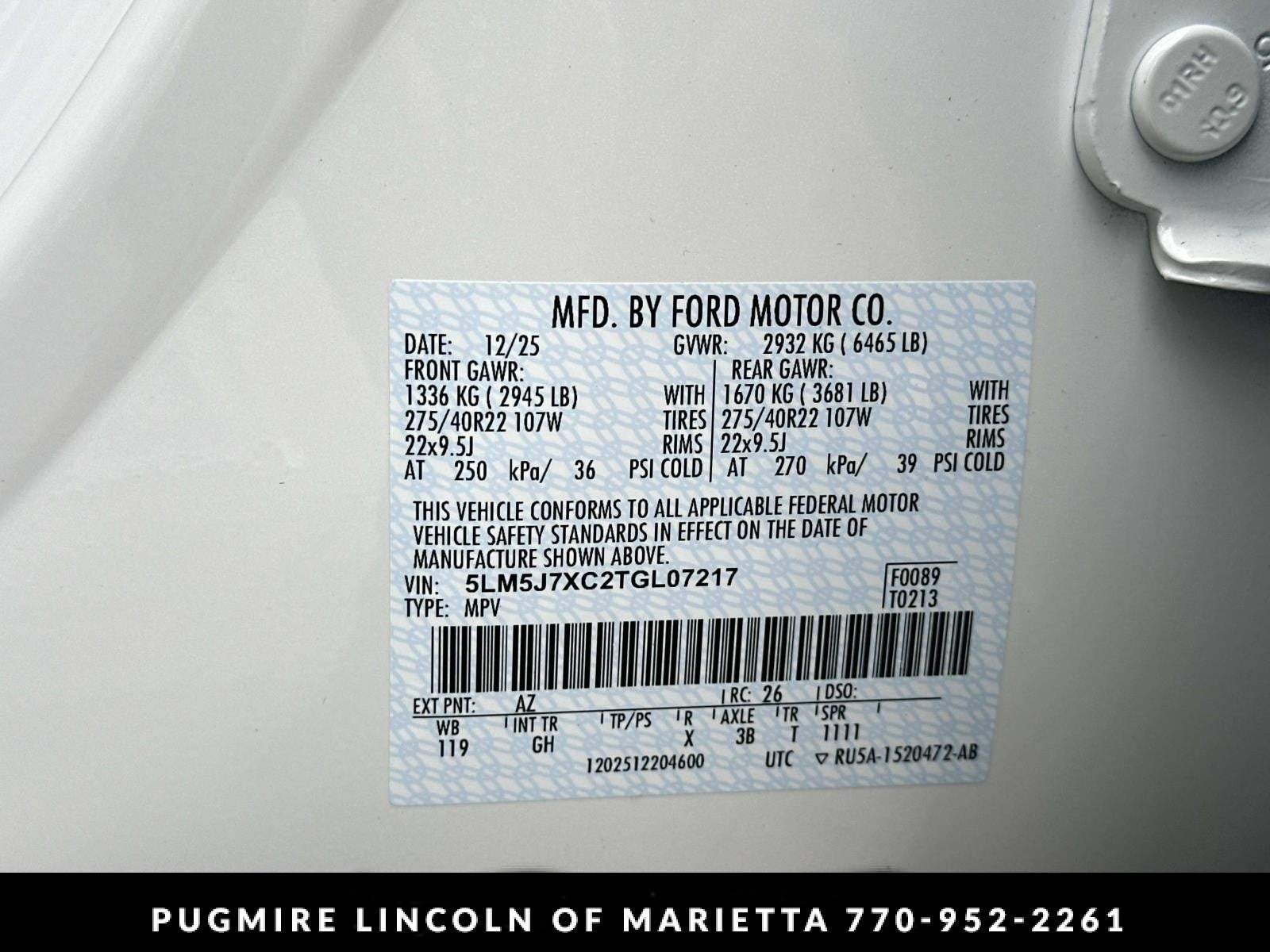 2026 Lincoln Aviator Reserve