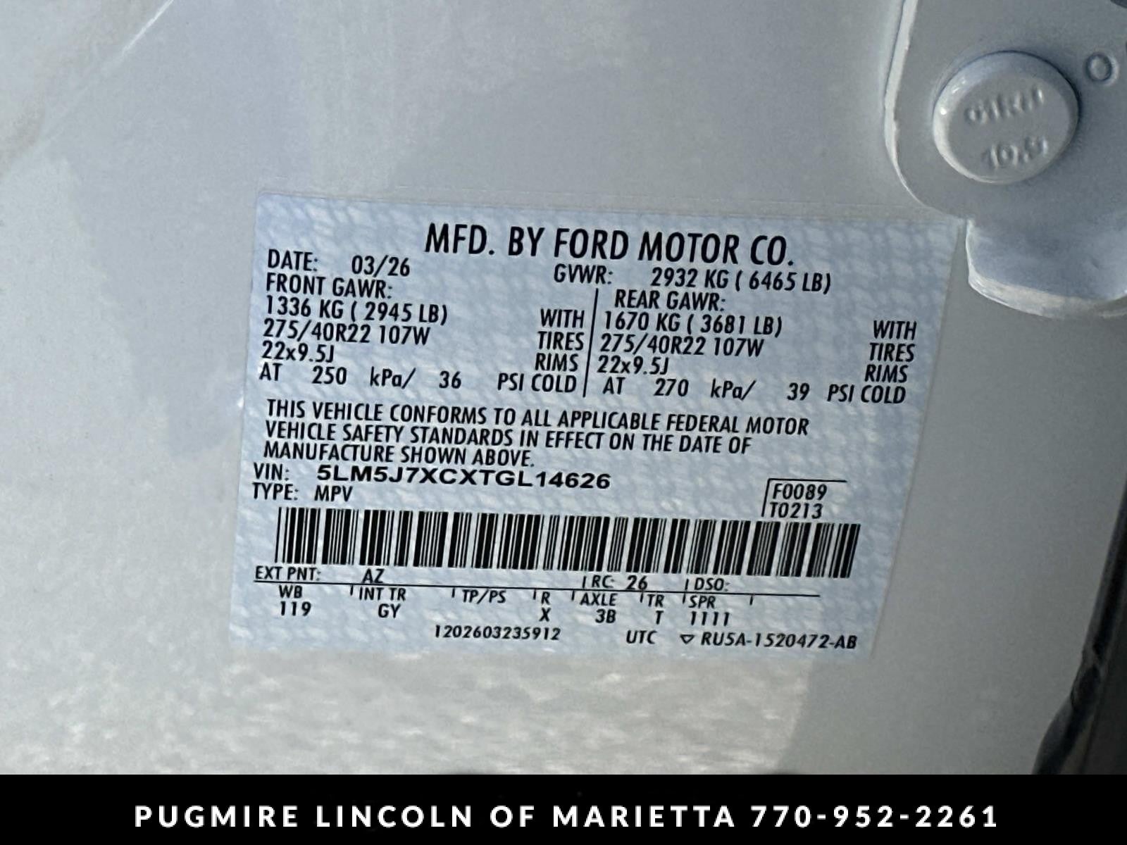 2026 Lincoln Aviator Reserve
