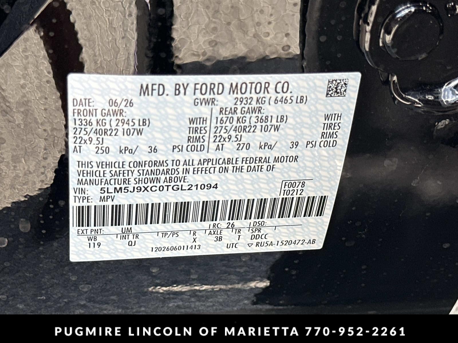 2026 Lincoln Aviator Black Label