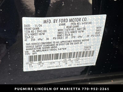 2025 Lincoln Aviator Black Label