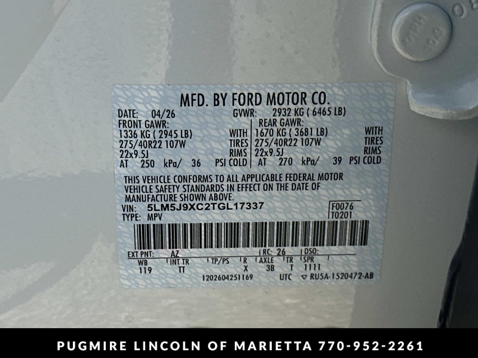 2026 Lincoln Aviator Black Label