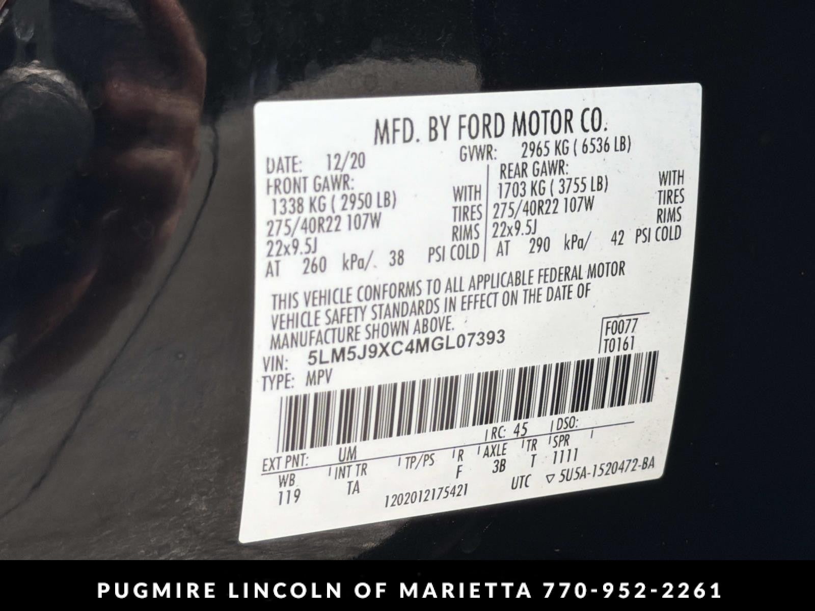 2021 Lincoln Aviator Black Label