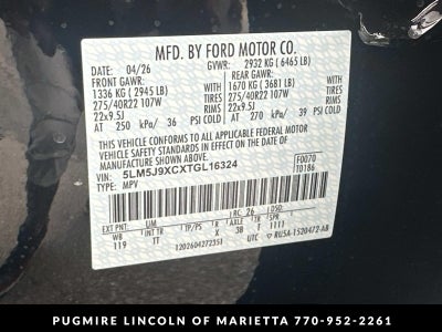 2026 Lincoln Aviator Black Label