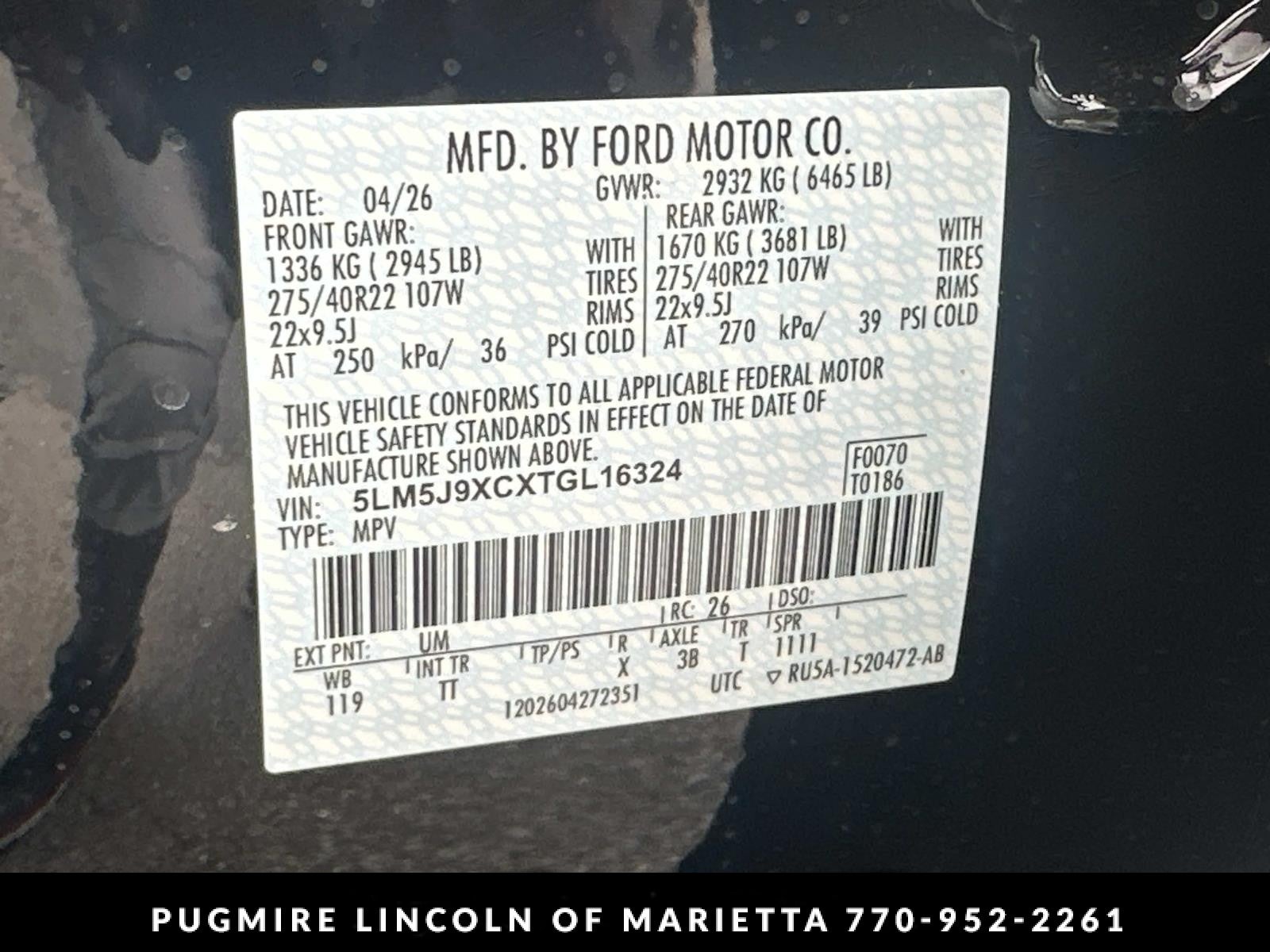 2026 Lincoln Aviator Black Label