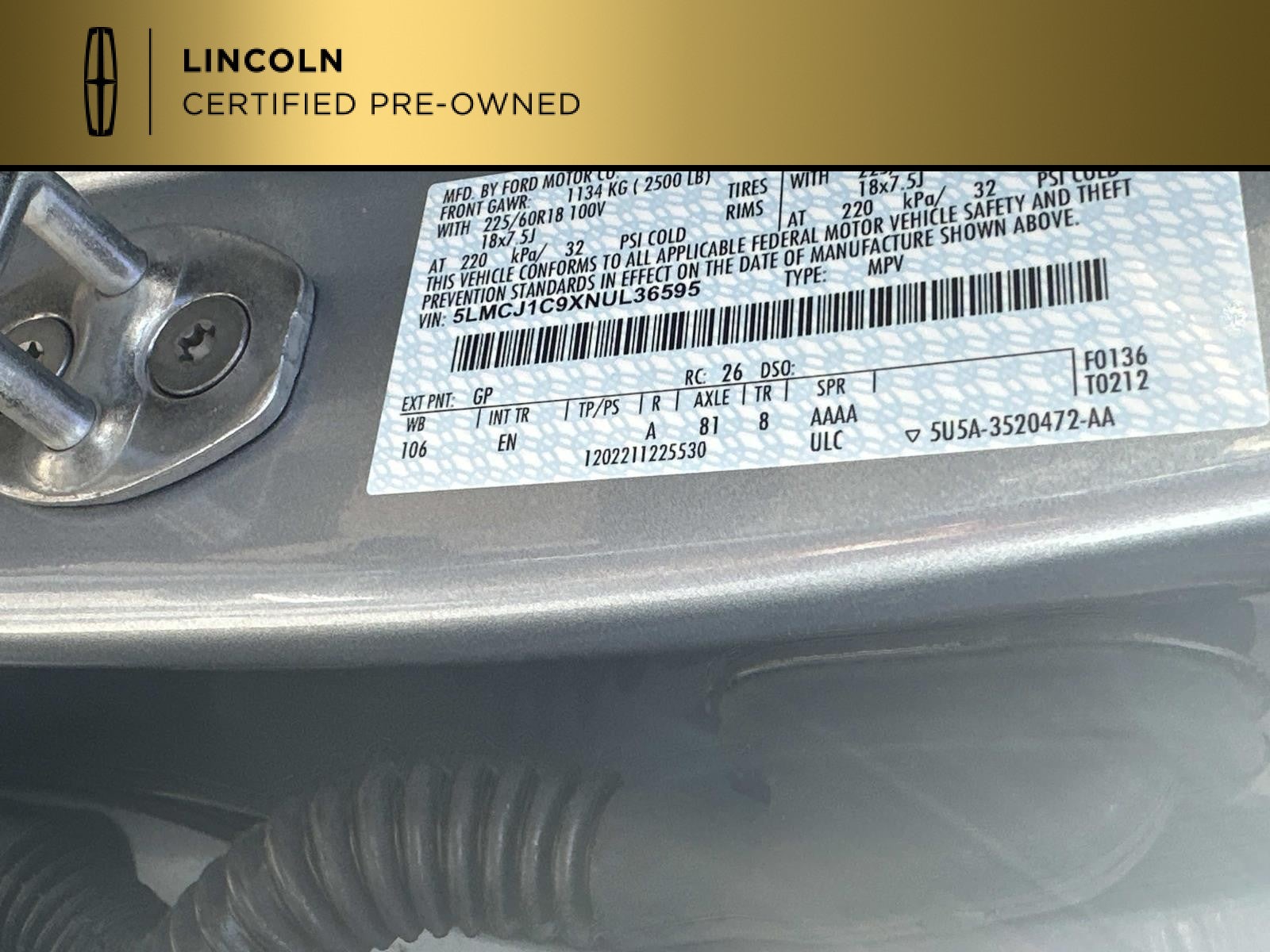 2022 Lincoln Corsair Standard