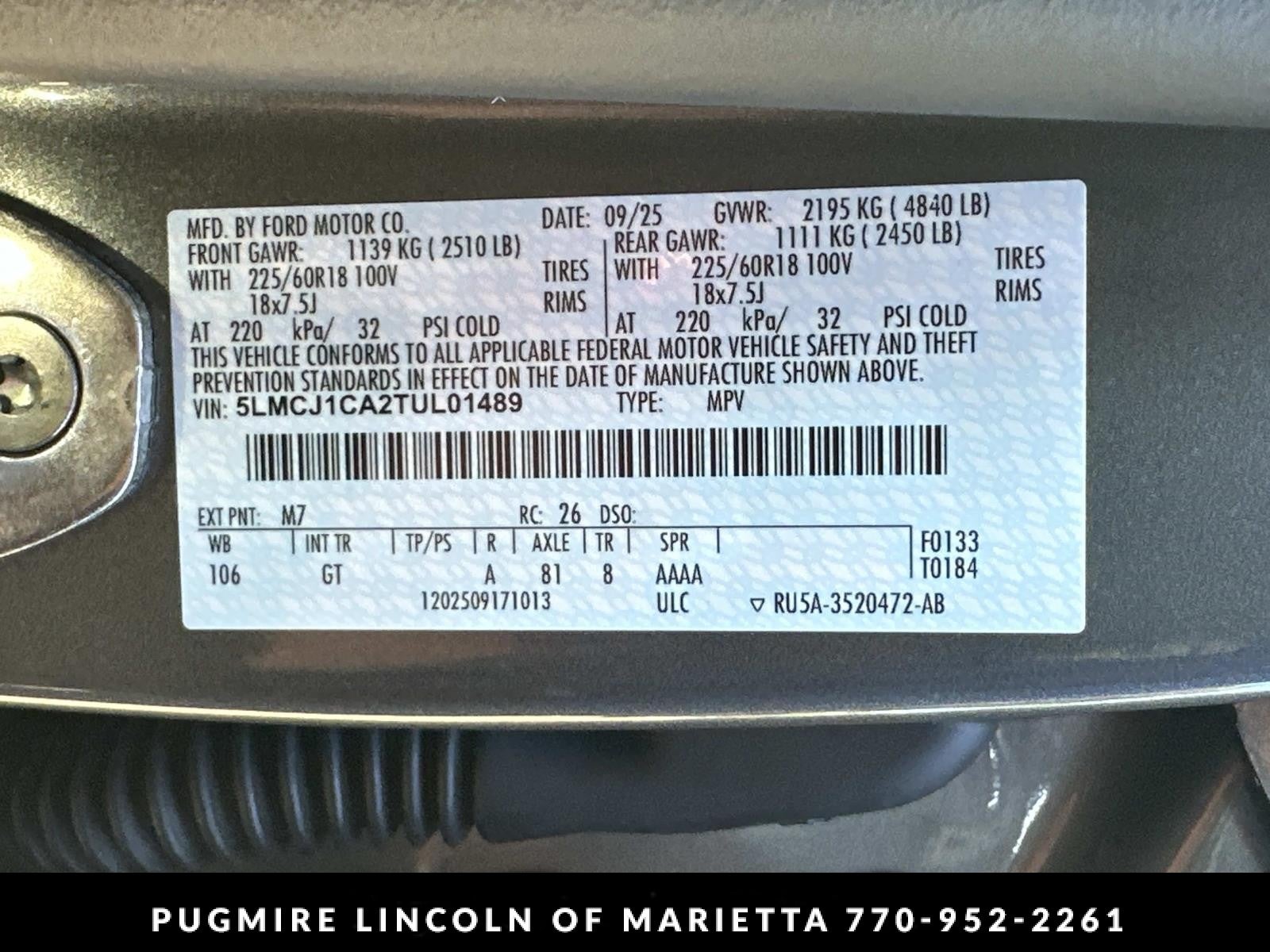 2026 Lincoln Corsair Premiere