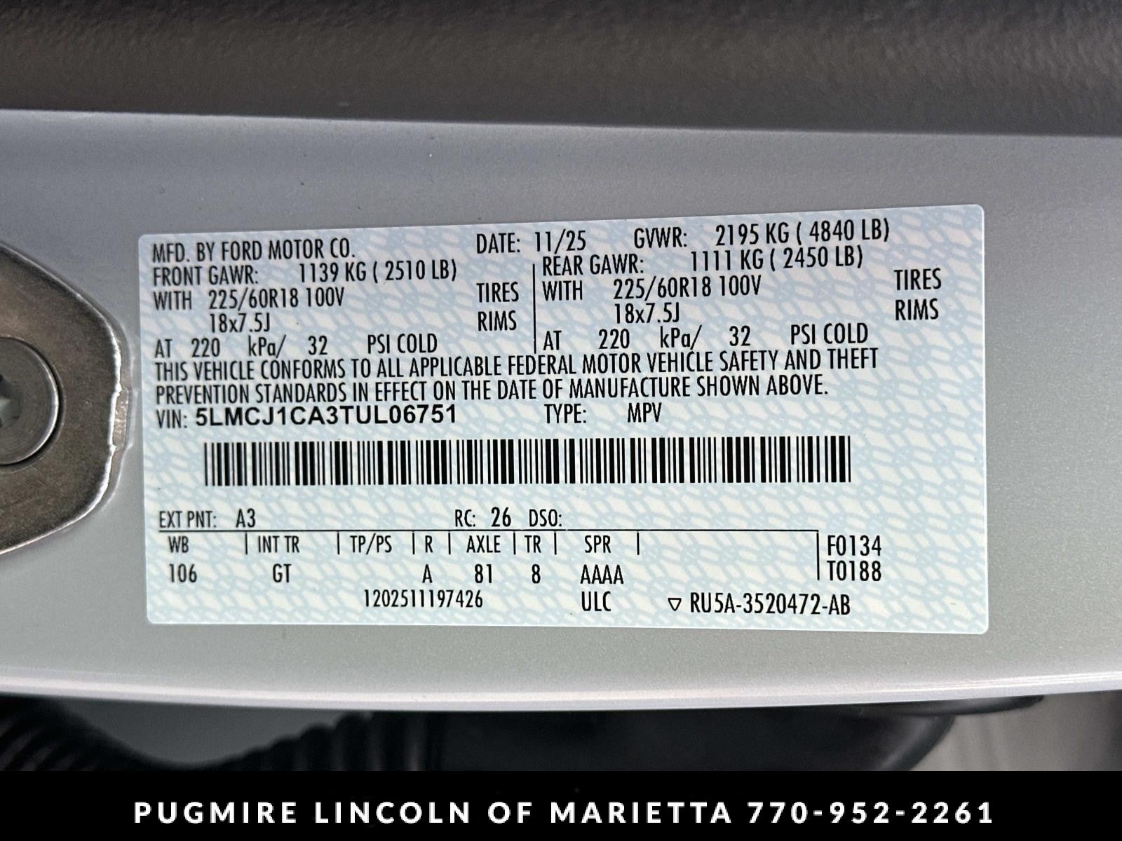 2026 Lincoln Corsair Premiere