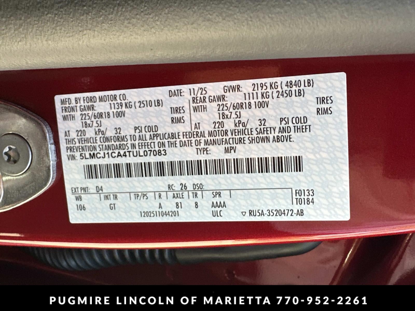 2026 Lincoln Corsair Premiere