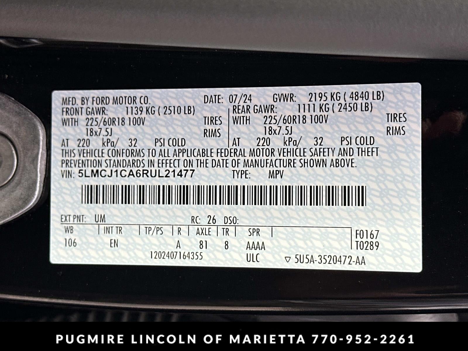 2024 Lincoln Corsair Premiere