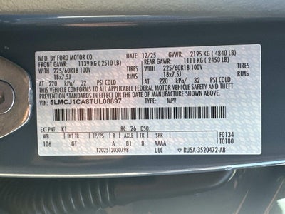 2026 Lincoln Corsair Premiere