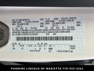 2026 Lincoln Corsair Premiere