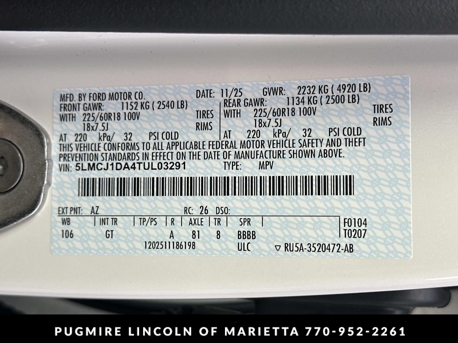 2026 Lincoln Corsair Premiere