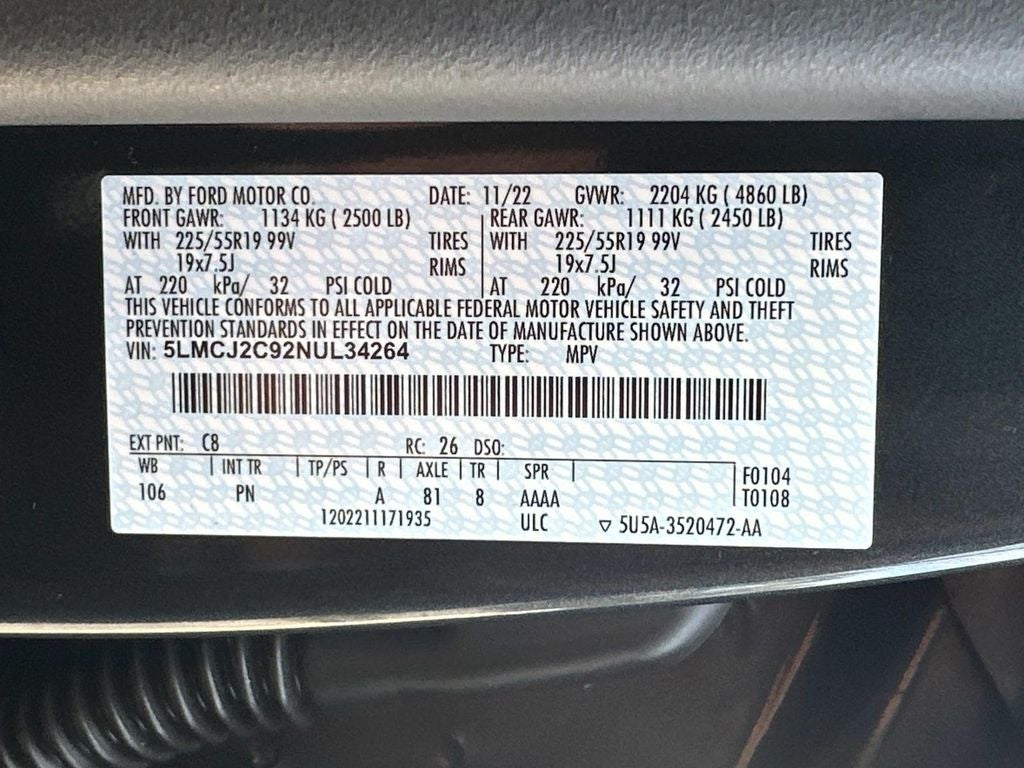 2022 Lincoln Corsair Reserve