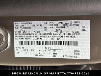 2026 Lincoln Corsair Reserve