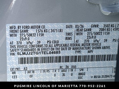 2026 Lincoln Navigator Black Label