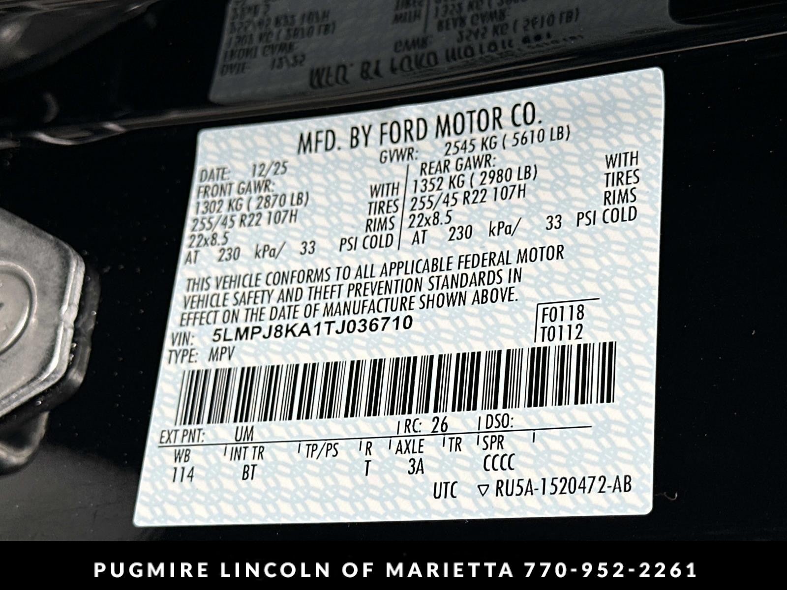 2026 Lincoln Nautilus Reserve