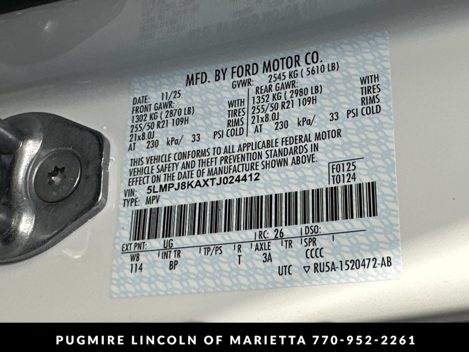 2026 Lincoln Nautilus Reserve